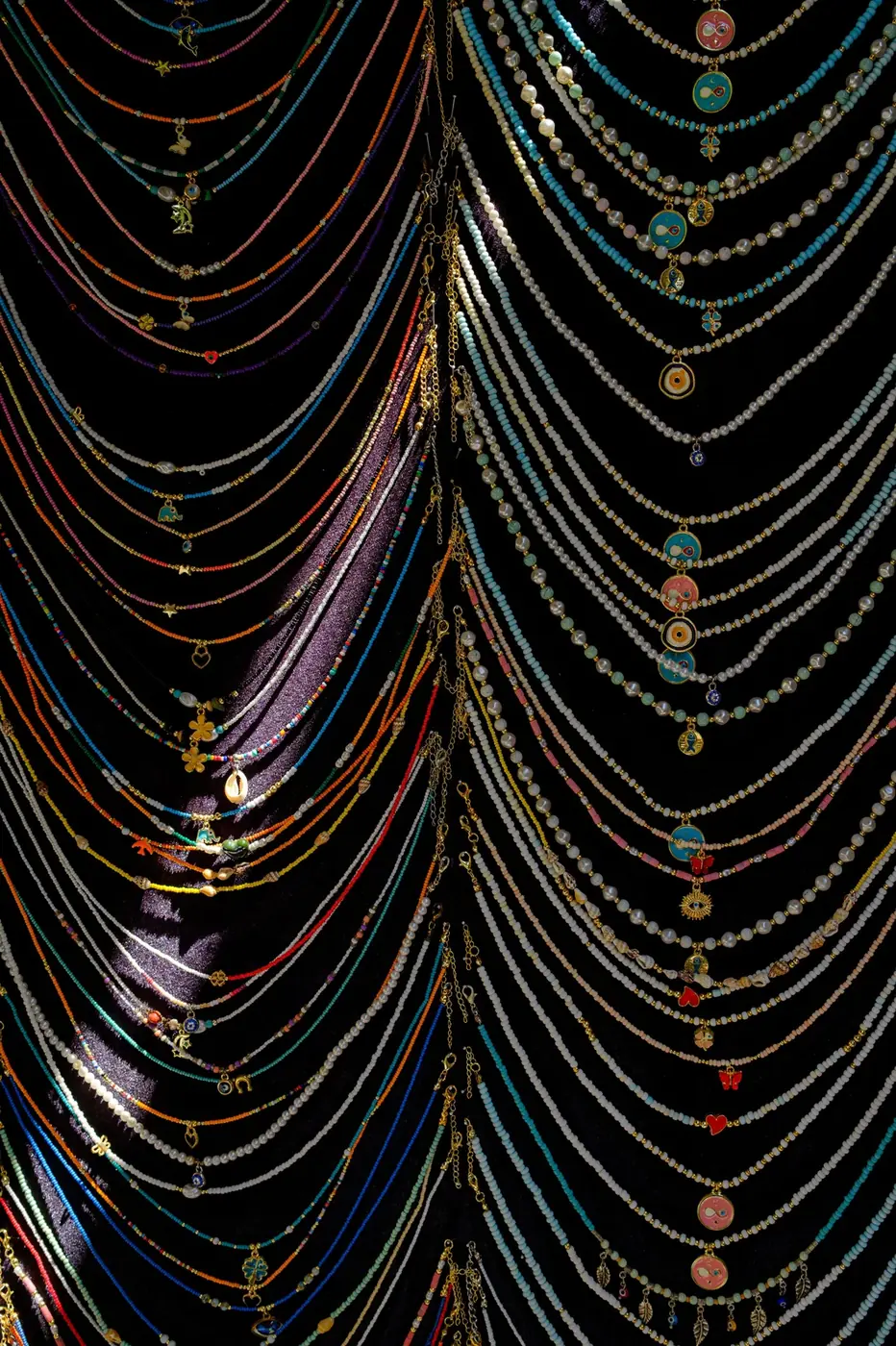 Premium handcrafted beads showcase